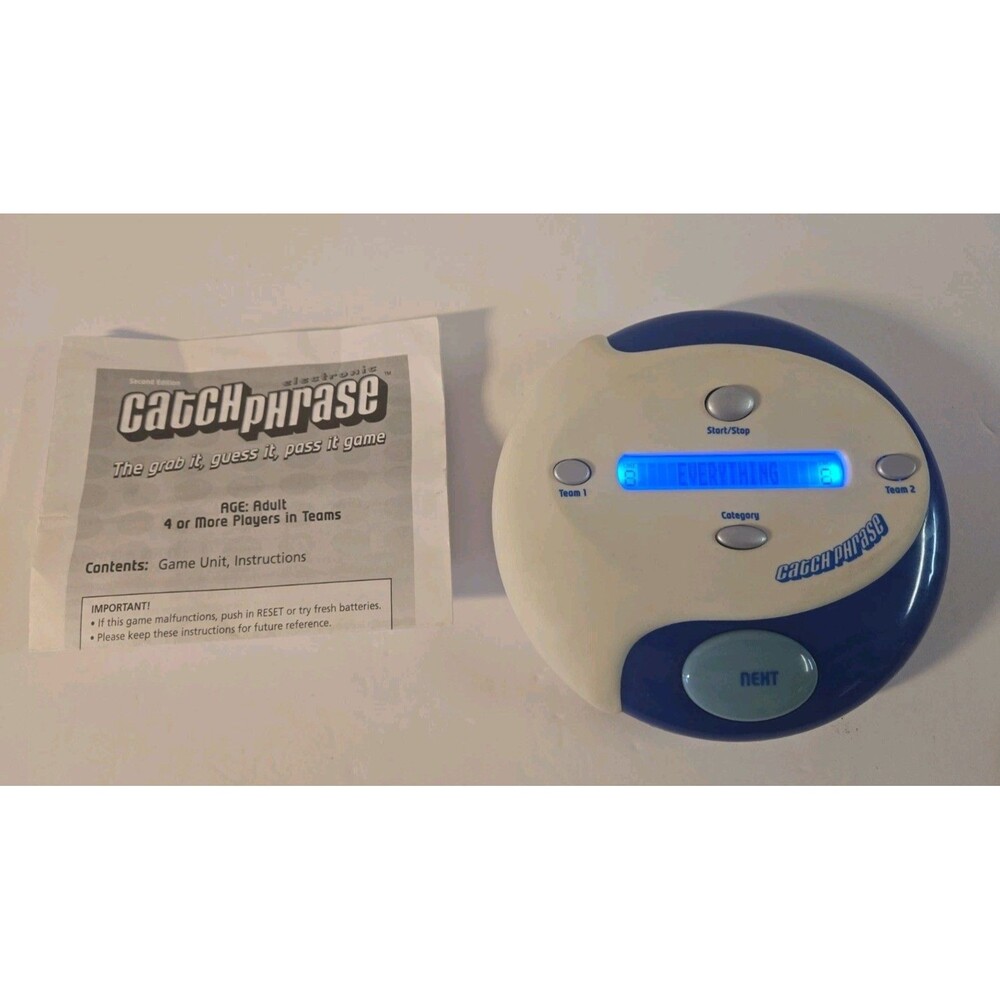 Catch Phrase Hasbro Handheld Electronic Game Second Edition 2004 w/ Instructions
